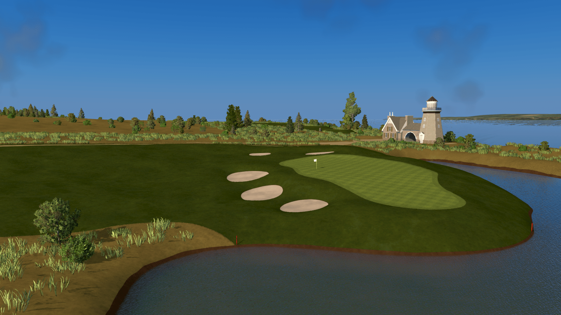 Indoor Golf Simulation of Cobble Beach Golf Links