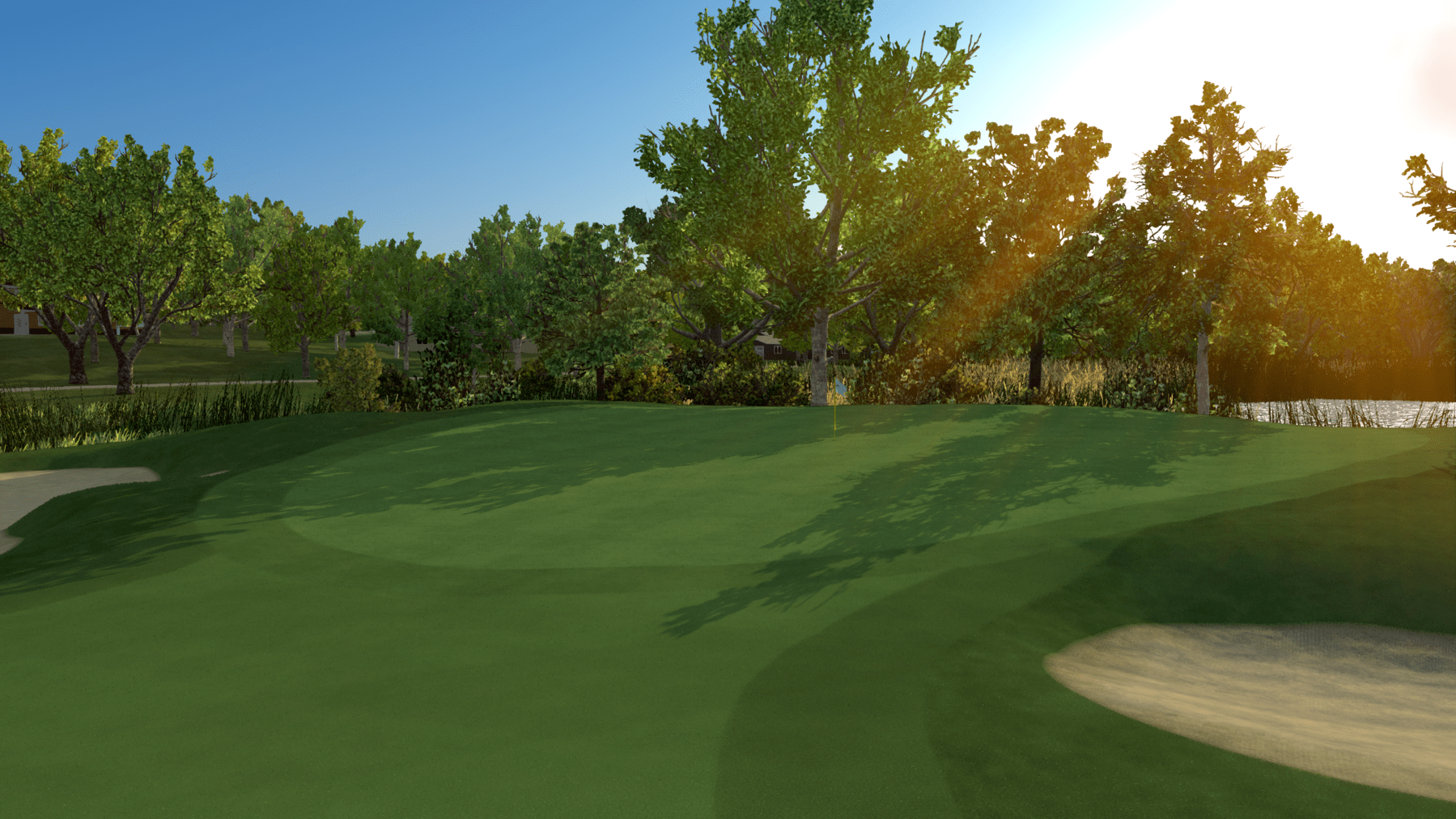 Indoor Golf Simulation of Prestwick Country Club