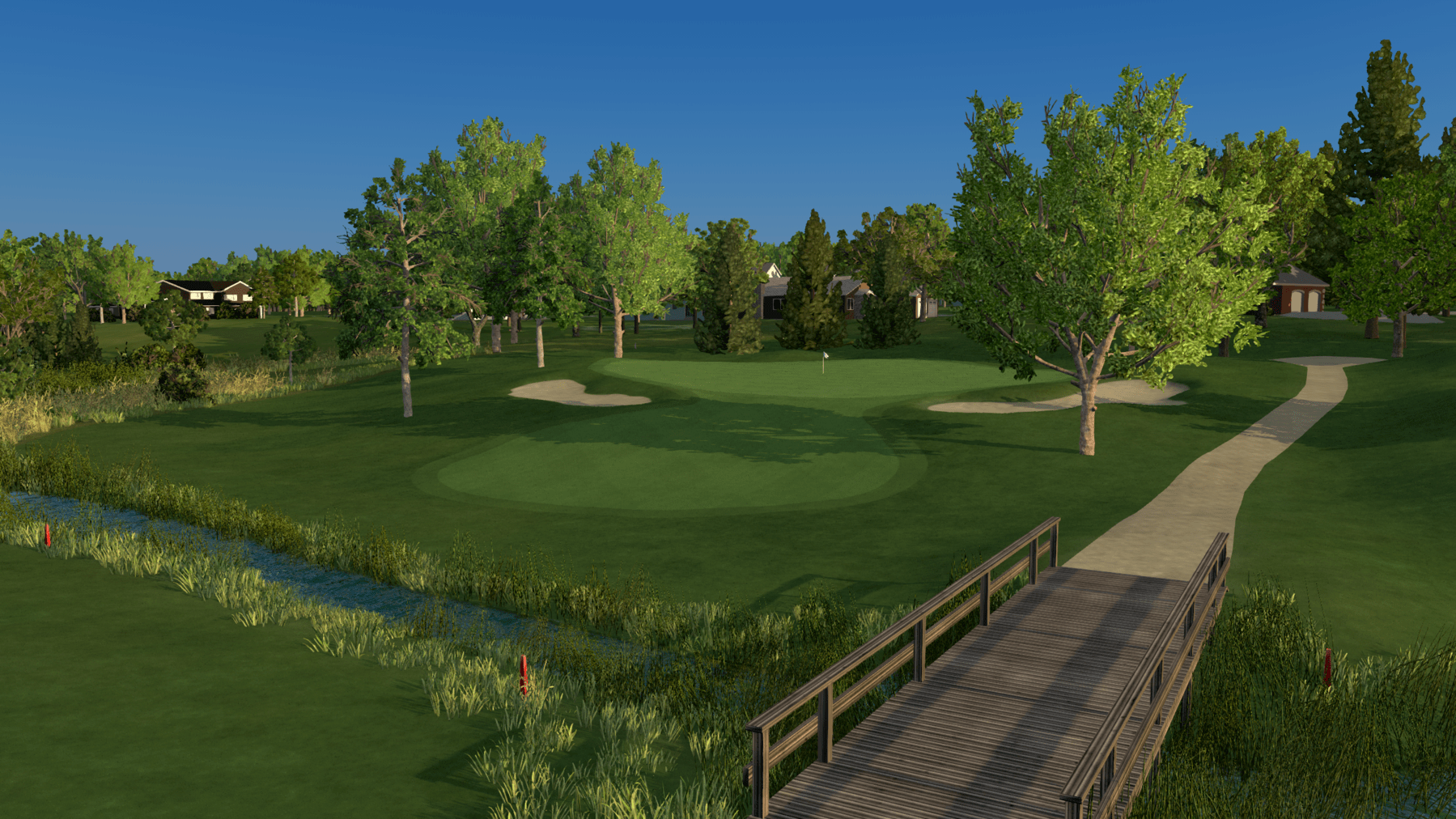 Indoor Golf Simulation of Prestwick Country Club