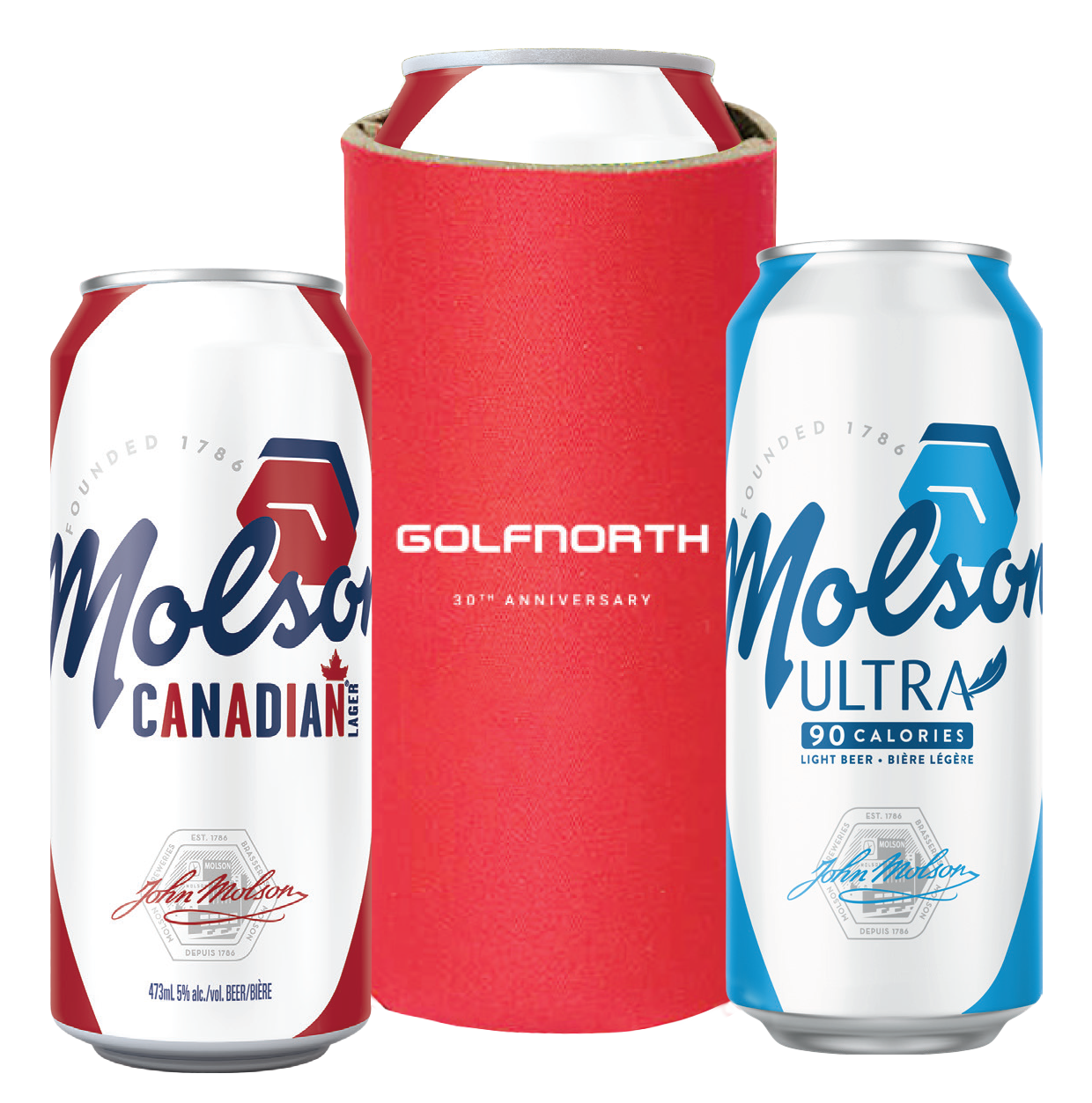 Purchase any Molson™ product and receive a complimentary beer koozie!